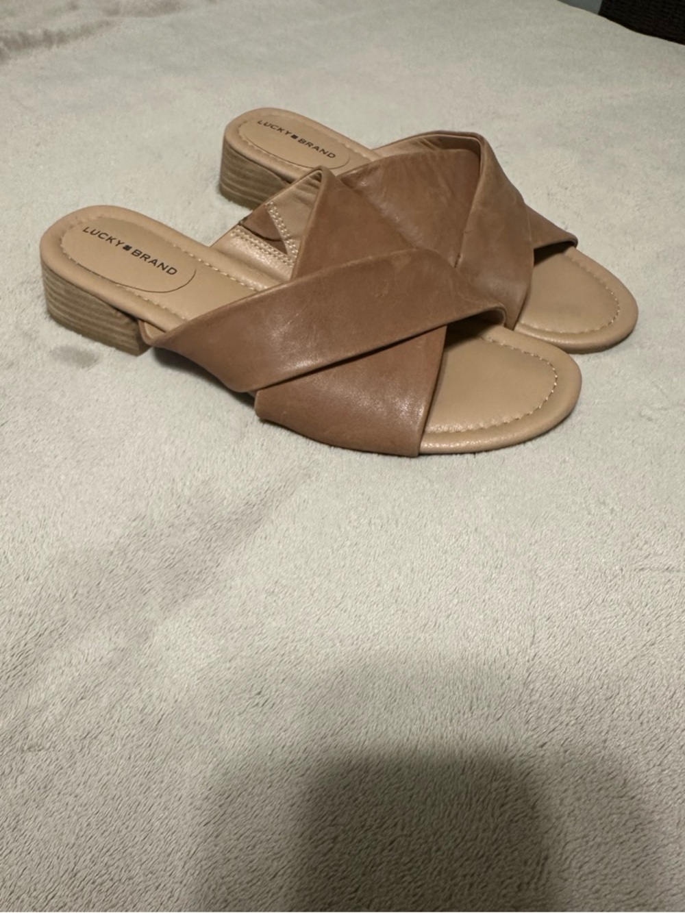 Lucky Brand Brown Leather Sandals